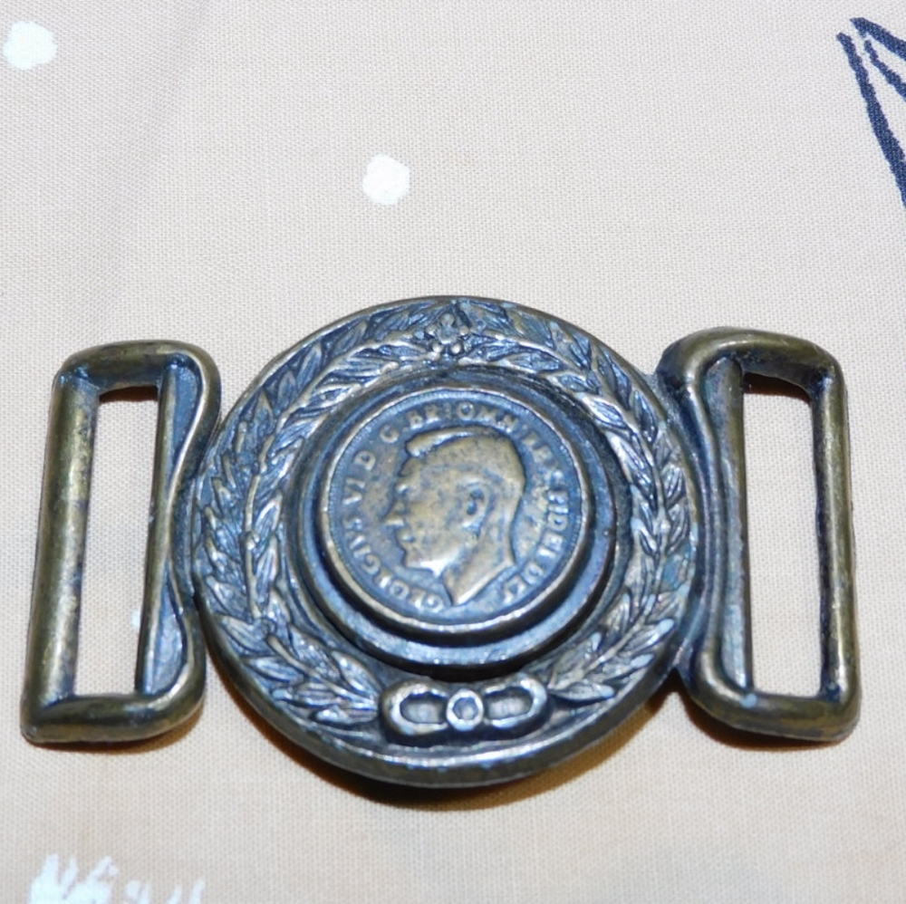 Antique Latin coin belt buckle- 67